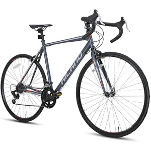 Hiland Road Commuter Bike, 700C Wheels City Bike, 14 speeds Racing Bike for Men Women, Urban Adult Bicycle