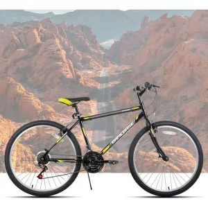 24 26 inch Mountain Bike for Men Women, 21 Speeds High-Carbon Steel Frame, Sport Cycling MTB Bicycle for Adult