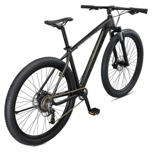 29" Mountain Bike, Adult, 19" Frame, 8 Speeds, Black, aluminum frame with suspension fork, mechanical disc brakes deliver