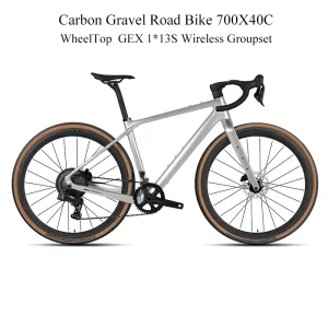 TWITTER 700X40C Wireless Carbon Gravel Bicycle WheelTop GEX 13S Electronic Shifter Road Hydraulic Disc Cycling Bikes For Adults