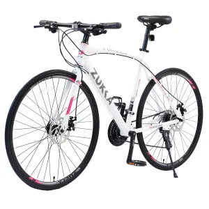 24 700C Hybrid Bike with Disc Brakes for men & Women - City Cycling